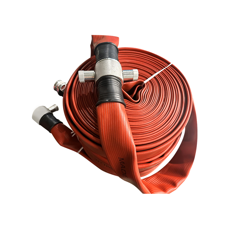 Lichtgewicht flexibele, platliggende slang van synthetisch rubber voor landbouwirrigatie en brandbestrijding